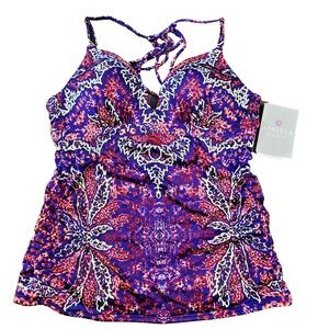 Athleta Aqualux Tankini Top Size M